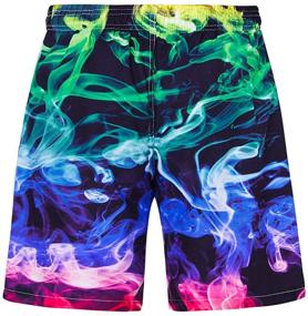 img 3 attached to Ideal Swimwear for Teen Boys: Idgreatim UPF 50+ Swim Trunks with Quick Dry & Mesh Lining (7-14 Years)