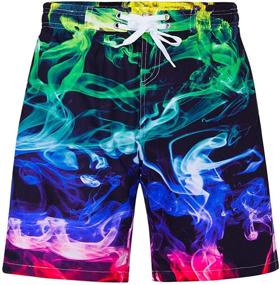 img 4 attached to Ideal Swimwear for Teen Boys: Idgreatim UPF 50+ Swim Trunks with Quick Dry & Mesh Lining (7-14 Years)