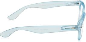 img 2 attached to 🌈 Rainbow Bright Soft Square Reading Glasses in Blue (45+2) by Peepers from PeeperSpecs