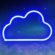 🌟 cloud neon signs for bedroom wall decor - usb/battery operated cloud neon lights - christmas indoor decorations - led neon decor lights - great valentine's gift for kid's home room party логотип