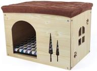 🏠 songway pet bed: a versatile cat house and ottoman footrest for indoor cats and small dogs logo