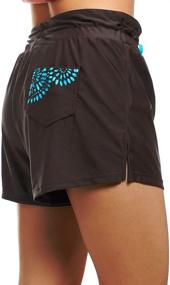 img 3 attached to 🩳 DUSISHIDAN Women's Board Shorts with Convenient Back Pockets - Printed Designs