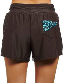 img 2 attached to 🩳 DUSISHIDAN Women's Board Shorts with Convenient Back Pockets - Printed Designs