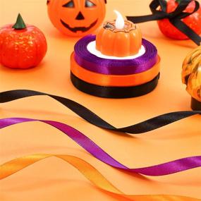 img 2 attached to Ribbon Halloween Wrapping Crafts Orange