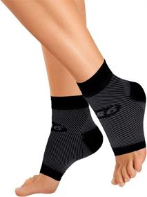 img 4 attached to 🦶 OrthoSleeve FS6 Compression Foot Sleeve: Alleviating Plantar Fasciitis, Heel Pain, Achilles Tendonitis & Swelling - One Pair