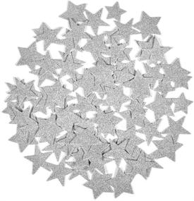 img 2 attached to 🌟 Sparkly Silver Star Planner Stickers - Set of 6 Foam Letter Stickers for DIY Arts, Crafts, and Daily Planning