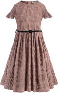 👗 girls' clothing: princess sleeves dresses for 11-12 years, cl010442-3 logo