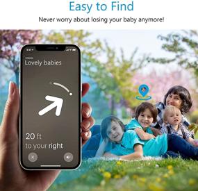 img 2 attached to EBLSE браслеты из силикона для AirTags для детей: Цветные браслеты AirTag 🌈 для малышей, детей мальчика девочки старше (2 штуки)