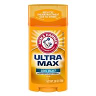 💦 arm & hammer ultra max deodorant- cool blast- solid - eco-friendly deodorizer - 2.6oz logo