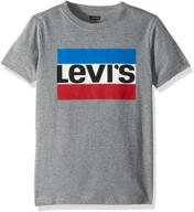 👕 levis graphic t shirt white sportswear: boys' tops, tees & shirts for style and comfort logo