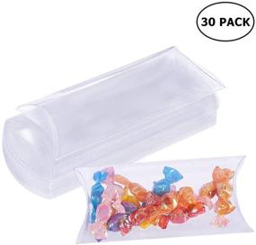 img 2 attached to 🎁 Clear Plastic Pillow Favor Boxes - BENECREAT 30 Packs, Perfect for Wedding Party Gifts and Treats, 5.5x2.5x1'