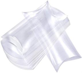 img 4 attached to 🎁 Clear Plastic Pillow Favor Boxes - BENECREAT 30 Packs, Perfect for Wedding Party Gifts and Treats, 5.5x2.5x1'