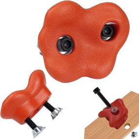 img 1 attached to 🧗 KINYONG 20 Climbing Holds for Kids - Safety Rock Plugs, Mounting Screws & Hardware - Indoor/Outdoor Play Set Use