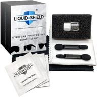 👓 ultimate protection and cleaning kit for eyewear: liquid shield coating, microfiber suede cloth, and silk cloth included! logo