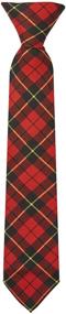 img 3 attached to 👔 Classic Jacob Alexander Boys' 11-inch Clip-On Tartans Plaid Neck Tie - Royal Style