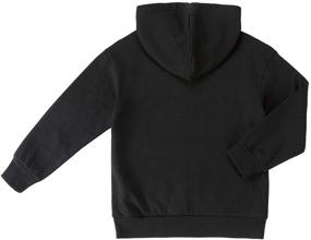 img 3 attached to 👕 KOWDRAGON Kids Soft Brushed Fleece Pullover Hoodie - Basic Sweatshirts for Boys and Girls (3-12 Years)