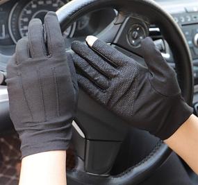 img 1 attached to Перевод на русский язык заголовка продукта: "Welcome Driving Gloves: Защита сенсорного экрана для аксессуаров, перчаток и варежек для мужчин