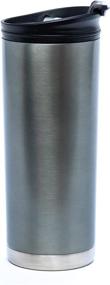 img 2 attached to ☕ Costablue 16 oz. Stainless Steel Thermal Travel Mug: Vacuum Insulated, Easy to Clean, Leak Proof Lid, Silver Shadow