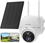 📷 камера на открытом воздухе lofico 360°ptz: солнечная безопасность камеры 1080p с ночным видением, двусторонней аудиосвязью и детекцией движения. логотип