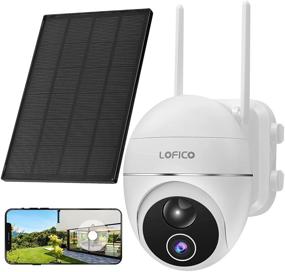 img 4 attached to 📷 LOFICO Outdoor Camera 360°PTZ: Solar Powered 1080P Security Camera with Night Vision, 2-Way Audio, and Motion Detection