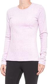 img 1 attached to Cuddl Duds Women's Fleecewear with Stretch Crew Neck: Cozy and Comfy Winter Essential