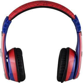 img 3 attached to 🕷️ Spiderman Far from Home Kids Bluetooth Headphones - Wireless, Foldable, Rechargeable, with Microphone - Kid Friendly Sound & Bonus Detachable Cord