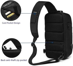 img 1 attached to OZUKO Backpack Anti Theft Casual Shoulder Backpacks and Casual Daypacks