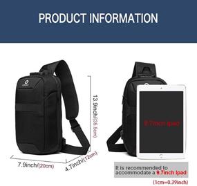 img 3 attached to OZUKO Backpack Anti Theft Casual Shoulder Backpacks and Casual Daypacks