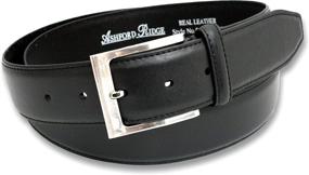 img 4 attached to 👨 Ashford Ridge Men's Genuine Leather Belts: Elevating Your Style with Quality Accessories