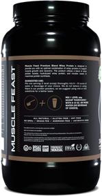 img 3 attached to 🏋️ Muscle Feast Premium Grass Fed Whey Protein Powder Blend: Natural, Hormone-Free, Vegetarian Protein with Whey Isolate, Hydrolyzed Protein, and Micellar Casein - 21g Protein, 100 Calories, Chocolate 2lb - 34 Servings