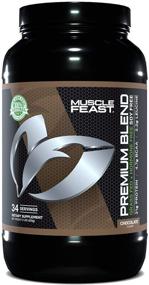 img 4 attached to 🏋️ Muscle Feast Premium Grass Fed Whey Protein Powder Blend: Natural, Hormone-Free, Vegetarian Protein with Whey Isolate, Hydrolyzed Protein, and Micellar Casein - 21g Protein, 100 Calories, Chocolate 2lb - 34 Servings