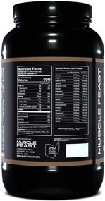 img 2 attached to 🏋️ Muscle Feast Premium Grass Fed Whey Protein Powder Blend: Natural, Hormone-Free, Vegetarian Protein with Whey Isolate, Hydrolyzed Protein, and Micellar Casein - 21g Protein, 100 Calories, Chocolate 2lb - 34 Servings