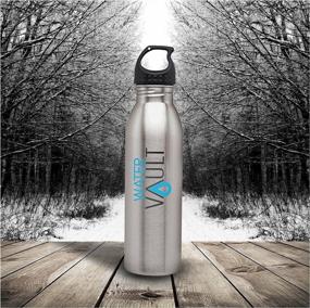 img 1 attached to 🚰 WaterVault Stainless Steel Water Bottle – Ultimate Lightweight, Bpa-Free Sports Canteen, 24oz