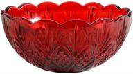 🍽️ exquisite godinger dublin red serving bowl: enhance your dining experience! logo