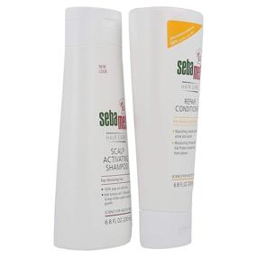 img 2 attached to 💆 Sebamed Thinning Hair Scalp Activating Shampoo and Repair Conditioner Set (200mL Bottles)