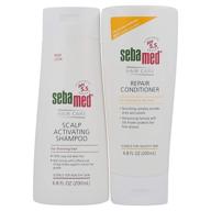 💆 sebamed thinning hair scalp activating shampoo and repair conditioner set (200ml bottles) logo