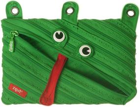 img 1 attached to 🐔 Set of 3 ZIPIT Animals 3-Ring Pencil Cases - Bunny, Chicken, Frog