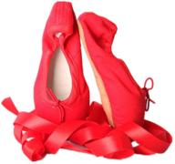 bininbox canvas ballet professional 🩰 pointe girls' shoes: top-notch athletic footwear logo