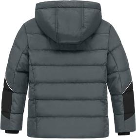 img 3 attached to 🧥 ZSHOW Boys' Hooded Puffer Jacket: Water Resistant Overcoat for Warmth in Winter