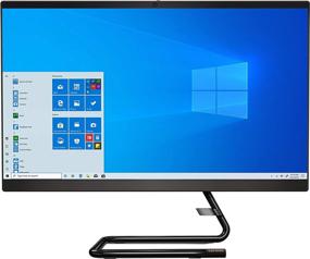 img 4 attached to Lenovo IdeaCentre AIO 3, 24-Inch All-in-One Computer, AMD Ryzen 5 4500U Processor, Integrated Graphics, 16GB DDR4 RAM, 512GB NVMe SSD, DVD RW, Windows 10, Business Black