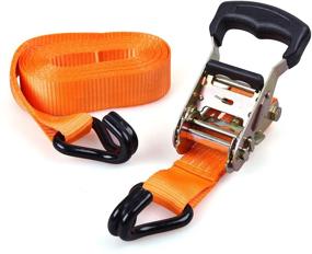 img 3 attached to 🔒 CARTMAN 1.5" x 15' Padded Ratchet Tie Down - 3000Lbs Capacity (4pk) - Heavy-Duty Secure Straps for Any Job