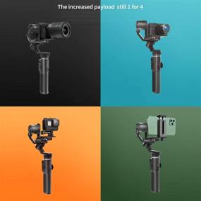 img 3 attached to 📷 Optimized FeiyuTech G6 Max 3-axis Handheld Gimbal Stabilizer for Sony A6400 Series Mirrorless Camera, GoPro Action Camera, iPhone 11 Pro, and Smartphones - Enhancing Camera and Phone Stabilization