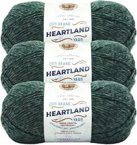 img 1 attached to 🦁 Lion Brand Heartland Yarn (3-Pack) Kings Canyon - Color 136-180