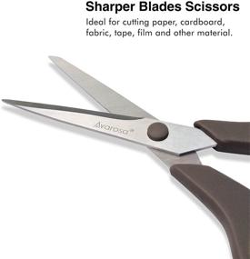 img 1 attached to Craft Office Scissors Bulk Pack: 12 Pack All Purpose Scissors for Office and School Supplies, 8.5'', Sharp Blade, Durable, Comfortable Grip