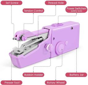 img 1 attached to 🔌 Cordless Electric Handheld Professional Tool for Easy Use - Purple