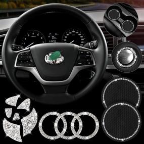 img 4 attached to Steering Decorative Compatible Accessories Highlander Interior Accessories
