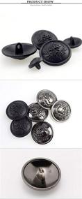 img 1 attached to 🔘 12Pcs Metal Domineering Skull Buttons for Casual Suits & Windbreakers - Tvoip 25mm Casual Buttons