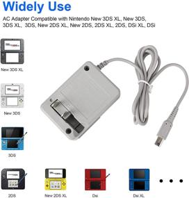 img 3 attached to 3DS Charger: Home Travel Wall Plug Power Adapter for Nintendo New 3DS XL, New 3DS, 3DS XL, 3DS, New 2DS XL, New 2DS, 2DS XL, 2DS, DSi XL, DSi