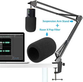 img 2 attached to 🎙️ Enhance Your Razer Seiren X Mic with the SUNMON Boom Arm and Pop Filter Set!