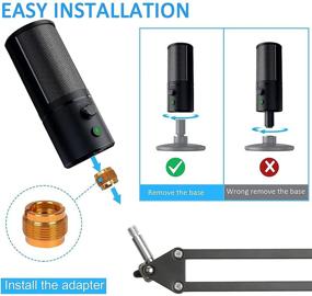 img 3 attached to 🎙️ Enhance Your Razer Seiren X Mic with the SUNMON Boom Arm and Pop Filter Set!